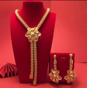 24K Dubai Fashion Jewelry Set
