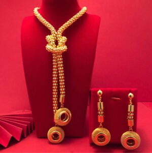 24K Dubai Fashion Jewelry Set
